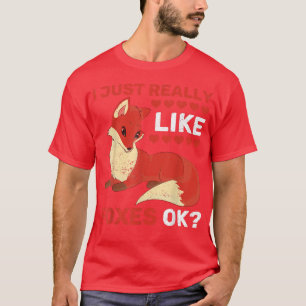 Funny Nature Wildlife Fo Lover Forest Animal Cute  T-Shirt