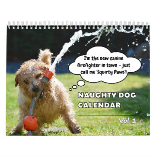 Funny Naughty Dog Calendar