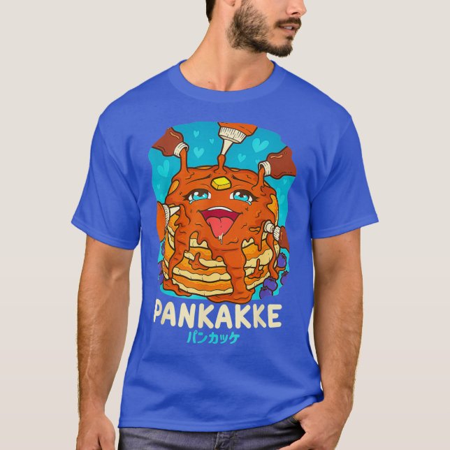 Funny Naughty Foodie Pun Kawaii Pankakke Pancake T-Shirt (Front)