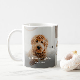 Funny Naughty Pet 3 Photo Christmas Holiday Coffee Mug