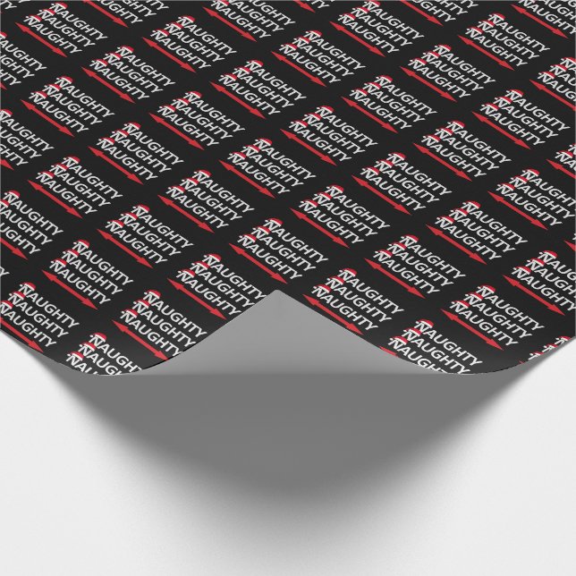 Funny Naughty  Wrapping Paper (Corner)