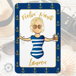 Funny Nautical Decor for Her Feeling Nauti Door  Magnet