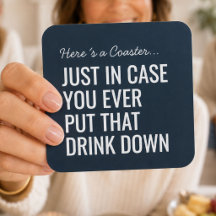 Funny Navy Blue Humour Cocktail Bar Party Gift