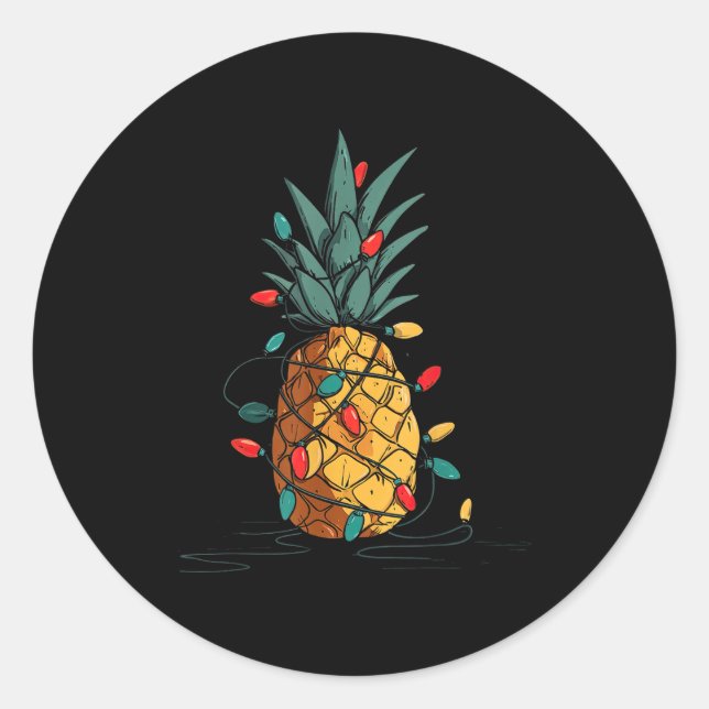 Funny Ne Christmas Graphics Lights Lover  Classic Round Sticker (Front)