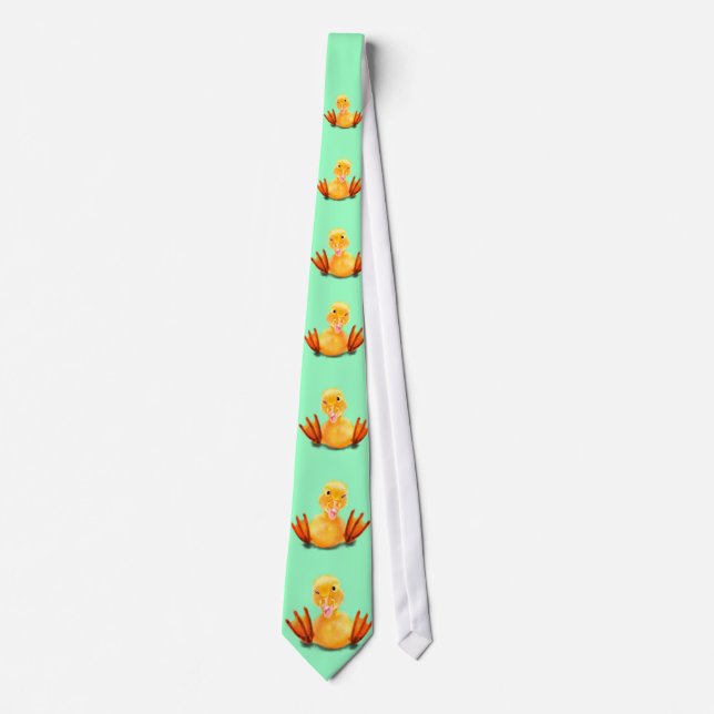 Funny Neck Tie Happy Ducks - Choose Colour (Front)