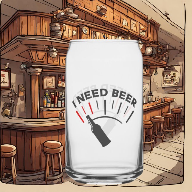 Funny need beer word art can glass (Creator Uploaded)
