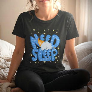 Funny Need Sleep Cloud Character T-Shirt