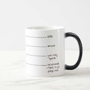 Funny "need to poop" coffee lovers mug