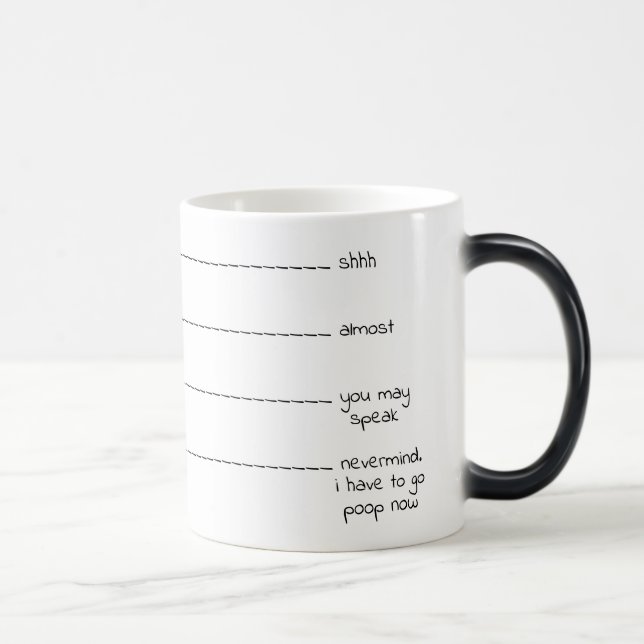 Funny "need to poop" coffee lovers mug (Right)