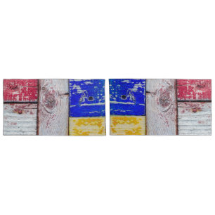 Funny Neoplasticism wooden art style Pillowcase