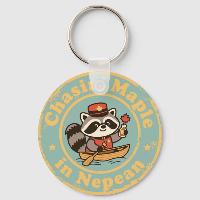 Funny Nepean Gift for Maple Enthusiasts Key Ring (Front)