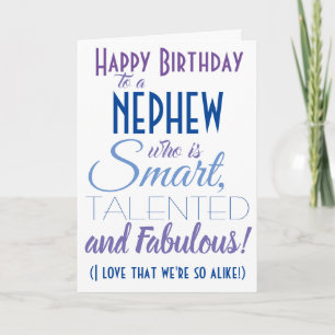 Funny Nephew Birthday Card