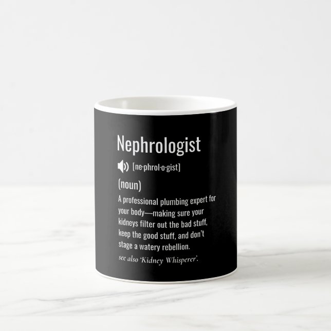 Funny Nephrologist definition Coffee Mug (Center)