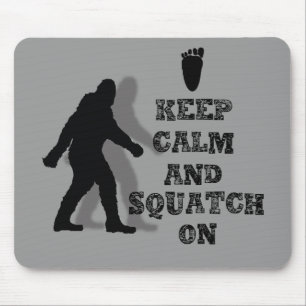 funny nerdy geek big foot sasquatch mouse mat
