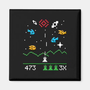 Funny Nerdy Vintage Astrospace Video Gamer Geek Gi Magnet