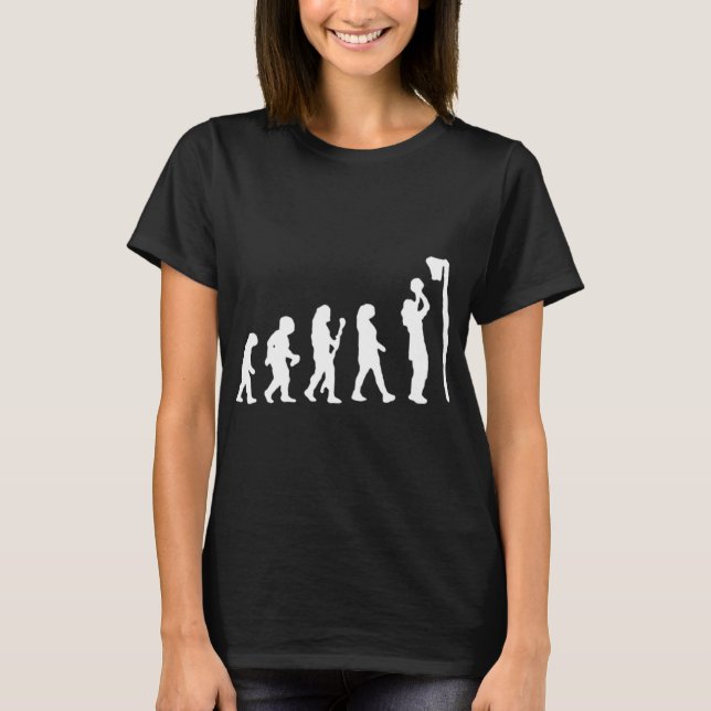 Funny Netball Evolutions T-Shirt (Front)