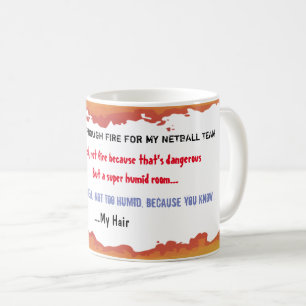 Funny Netball Team Quote Coffee Mug