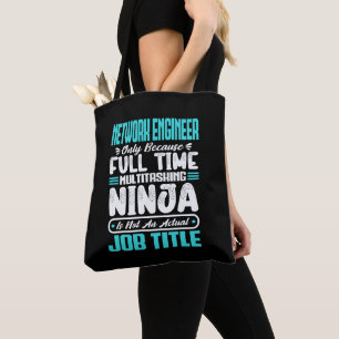 Funny Network Engineer Job Title Profession Skills Tote Bag