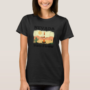 Funny Nevada Flower Construction Cone T-Shirt