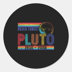 Funny Never Forget Memorial Space Science Astronom Classic Round Sticker