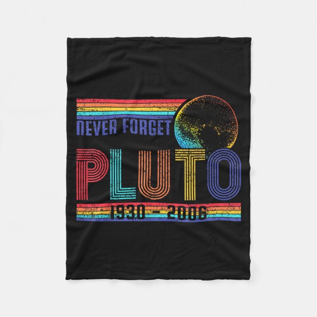 Funny Never Forget Memorial Space Science Astronom Fleece Blanket (Front)
