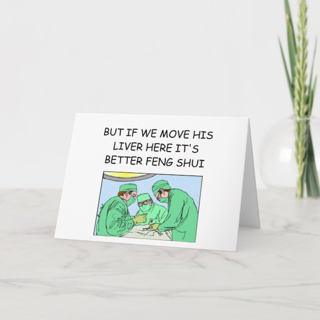 funny new age doctor joke card (Front)