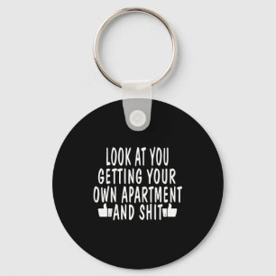 Funny New Apartment House Warming Gift  Key Ring