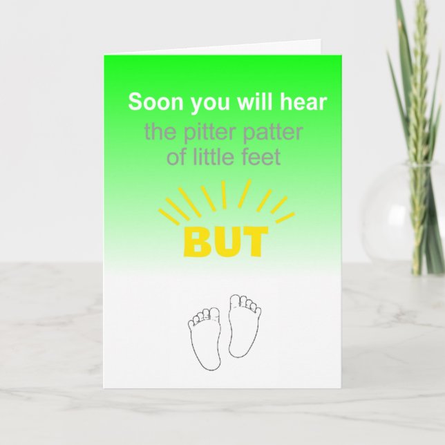 funny New baby congratulations Card (Front)