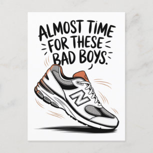 Funny New Balance Birthdays Father's Day New Dad  Postcard