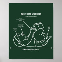 Funny New Dad Instruction New Parent Instructions