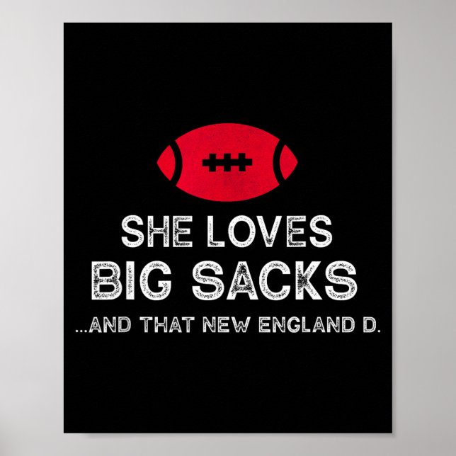 Funny New England Football Quote Men Women Gift  Poster (Front)