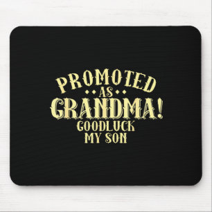 Funny New Grandma Promotion Quote Grandmother Humo Mouse Mat