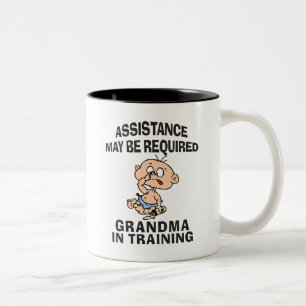Funny New Grandma Two-Tone Coffee Mug