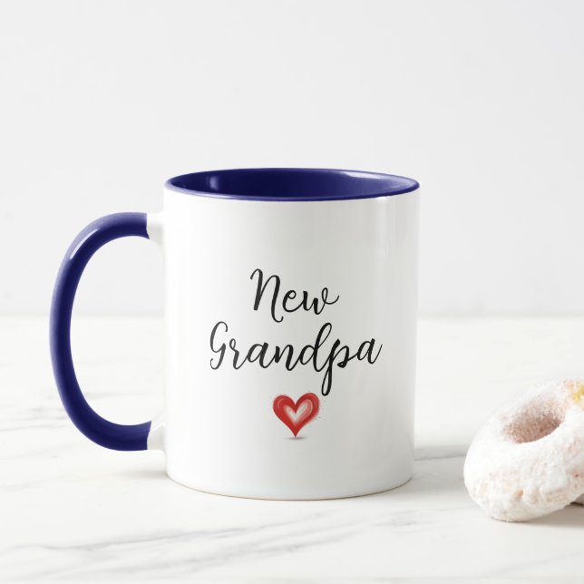 Funny New Grandpa Gift, Humourous, Granddad,     Mug (With Donut)