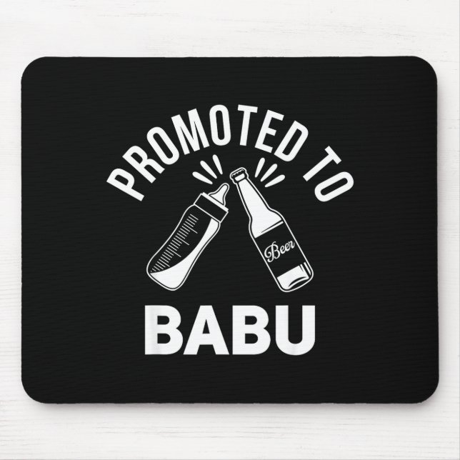 Funny New Grandpa Pregnancy Announcement Promoted  Mouse Mat (Front)