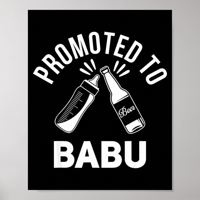 Funny New Grandpa Pregnancy Announcement Promoted  Poster (Front)