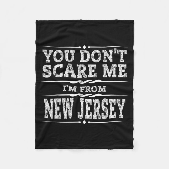 Funny New Jersey Home Garden State Gift  Fleece Blanket (Front)