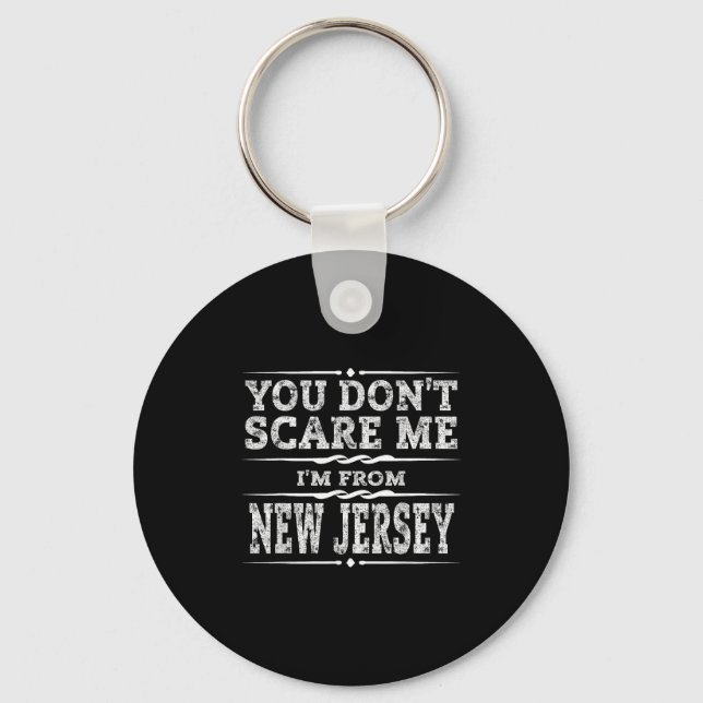 Funny New Jersey Home Garden State Gift  Key Ring (Front)