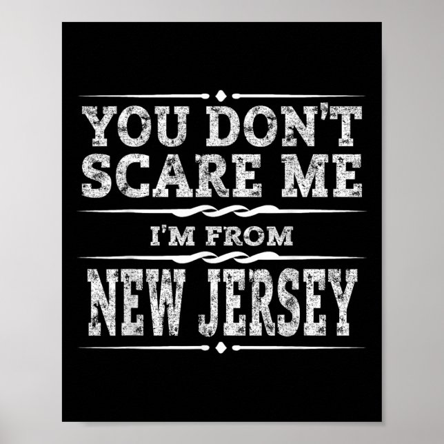 Funny New Jersey Home Garden State Gift  Poster (Front)