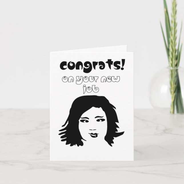 funny new job congratulations card (Front)