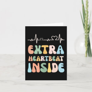 Funny New Mom Extra Heartbeat Inside Pregnancy Ann Card