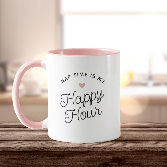 Funny New Mum Nap time Happy Hour Tired Mum Mug (Creator Uploaded)