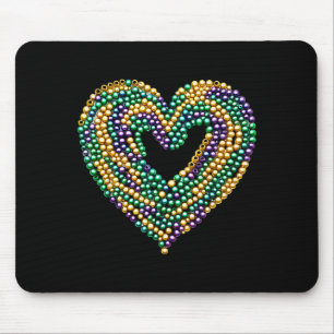 Funny New Orleans Beads Heart We Stand Nola Strong Mouse Mat