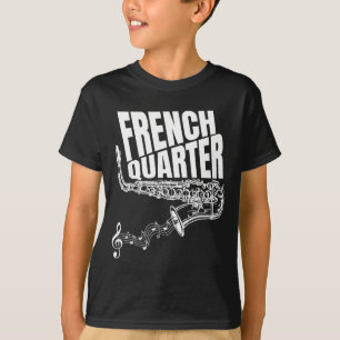 Funny New Orleans Mardi Gras Jazz Saxophone T-Shirt