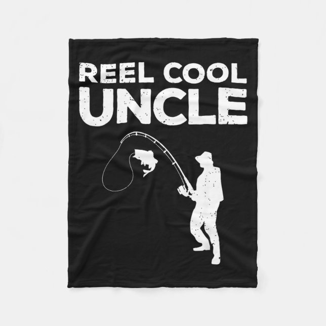 Funny New Uncle Art For Uncle Men From Nephew Niec Fleece Blanket (Front)