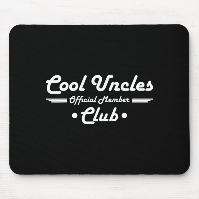 Funny New Uncle Pregnancy Announcement Cool Uncles Mouse Mat (Front)