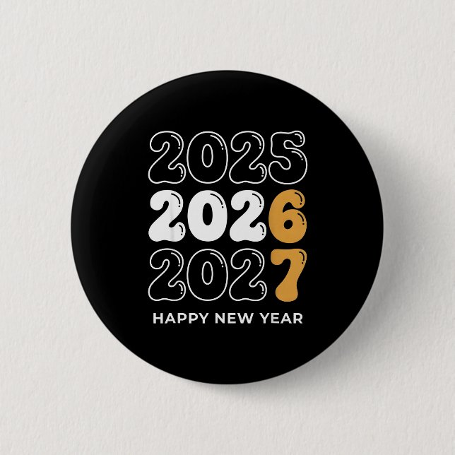 Funny New Year 2026 Kids Six Seven 67 Meme  6 Cm Round Badge (Front)