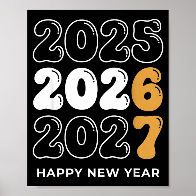 Funny New Year 2026 Kids Six Seven 67 Meme  Poster (Front)