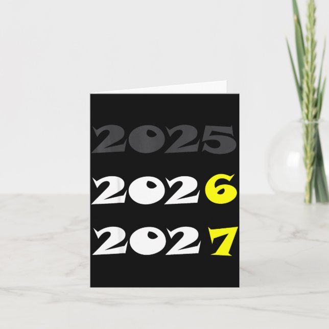 Funny New Year 2026 Six Seven 67 Meme  Card (Front)