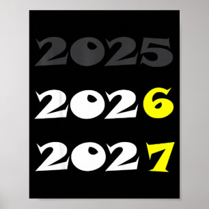 Funny New Year 2026 Six Seven 67 Meme Poster